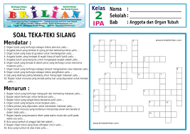 Fakta ini telah banyak dibahas oleh para ulama kontemporer, baik secara pribadi maupun badan. Soal Teka Teki Silang Tts Ipa Kelas 3 Sd Tentang Anggota Dan Organ Tubuh Manusia Dan Kunci Jawaban Bimbel Brilian