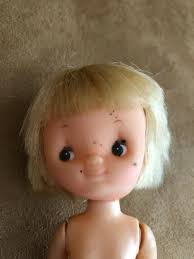 Vintage 1976 Plastic Hallmark Character Girl Doll 6" Betsey Clark  Knickerbocker