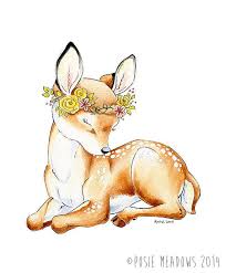 Fawn Wall Art Fawn Woodland Nursery Watercolour Nursery Etsy Baby Art Baby Deer Tattoo Deer Drawing