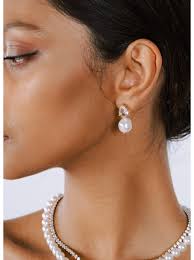 Boucles d'oreilles mariée "Gina" au charme moderne et chic