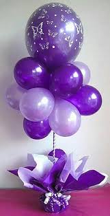 Happy Birthday Party Balloon Decoration Ideas Without Helium Fb438310a4bbc5962fd857809aae468a Jpg 418 816 Pixels Purple Balloons Purple Party Purple Birthday