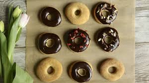 Gesundere Donuts Gebacken Ohne Frittieren Rezept Gesunde Donuts Donuts Backen Lebensmittel Essen
