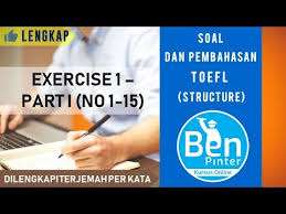 Maka, kata kerja yang mengikutinya juga harus dalam bentuk tunggal. Soal Dan Pembahasan Toefl Structure Exercise 1 Bagian 1 No 1 15 Kaskus