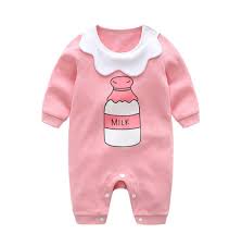Boomboom Infant Baby Girls Long Sleeve Milk Bottle Letter Print Romper  Jumpsuit Set : Amazon.in: Clothing & Accessories
