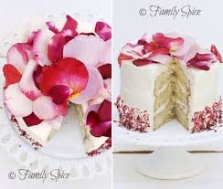 White Rose Cake With Edible Rose Petals By Familyspice Com Edible Flowers Cake Rose Cake Edible Rose Petals
