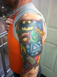 Dc Marvel Icon Tattoos Hero Tattoo Super Hero Tattoos Half Sleeve Tattoo