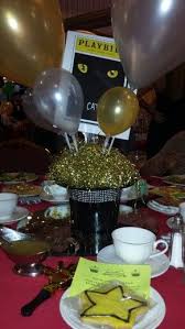 Let broadway bazaar help with your. Top Hat Playbill Centerpieces Broadway Theme Party Broadway Theme 50th Birthday Decorations