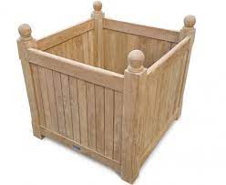 Traditional versailles planters & modern ibiza planters. Teak Extra Large Versailles Planters 80cm
