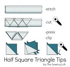 Half Square Triangles Quilting Basics The Sewing Loft