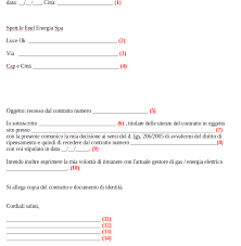 Fac Simile Modulo Di Disdetta Polizza Luce Ok Gnius Economia