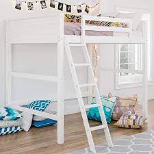 Amazon Com Dorel Living Denver Full Size Loft White Bed Home Kitchen