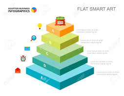 Five Stages Process Chart Slide Template Business Data Growth