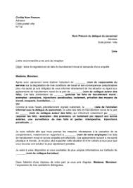 C`est très important lorsque le travail de mobbing se produit. Lettre A Un Delegue Du Personnel D Un Salarie Victime De Harcelement Moral De La Part D Un Collegue Modele De Lettre Gratuit Exemple De Lettre Type Documentissime