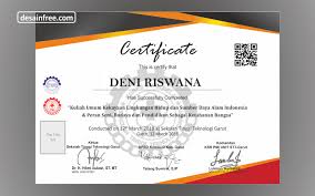 Sertifikat ini juga banyak dibuat untuk kegiatan dalam rangka ramadhan Download Contoh Desain Sertifikat Untuk Acara Seminar Format Cdr Desain Free
