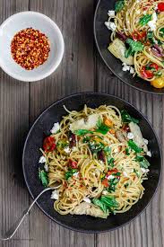 Add ontion and garlic and sauté for 6 to 8 minutes or until softened and fragrant. Simple Mediterranean Olive Oil Pasta The Mediterranean Dish