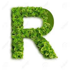 The english alphabet consists of 26 letters: Letter R Alphabet Of Green Leaves Isolated On White Background Stock Photo Picture And Royalty Free Image Image 15402938