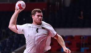 Getty denmark's pivot magnus saugstrup (l) attempts a shot as he is challenged by spain's pivot gedeon guardiola (r) during the 2021 world. Ozhwj2quuodoam