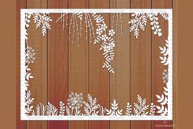 I've included svg cut files for your silhouette or cricut machine and printable patterns you can use to cut the flowers out by hand if step 1: Floral Frame Paper Cut Template Graphic By Diycuttingfiles Creative Fabrica