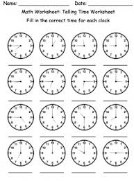 This tell us what the minute is. Time Worksheet New 36 Telling Time Worksheets Hour Hand Only