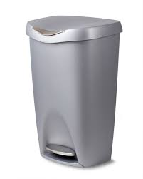 Umbra Brim 13 Gallon 50l Trash Can With Lid Walmart Com In 2020 Kitchen Trash Cans Trash Can Garbage Can