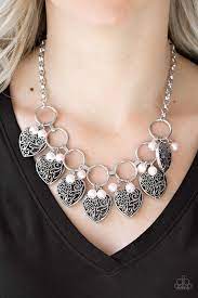 Very Valentine Pink Necklace In 2021 Pink Heart Necklace Silver Heart Necklace Valentines Necklace