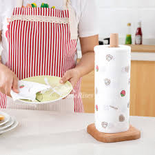 It has storage up to five rolls, four in reserve and one to be used, with a pleasing vertical design. Free Standing Toilet Paper Holder Smooth Wooden Bathroom Kitchen