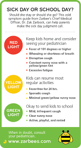 zarbees naturals tips for when to send kids to school