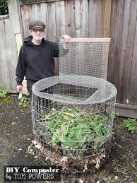 How To Make A Yard Waste Bin Empress Of Dirt Diy Compost Compost Bin Diy Making A Compost Bin