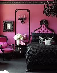 Black And Pink Room Dramatic Pink And Black Bedroom Girl Bedroom Designs Gothic Bedroom Black Bedroom