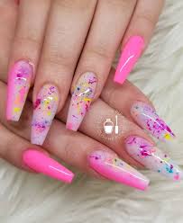 32 Elegant Acrylic Long Nails Design For Summer Nails Coffin Stiletto Long Nail Designs Cute Acrylic Nail Designs Summer Acrylic Nails