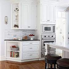 29 kitchen cabinet ideas set out here by type, style, color plus we list out what is the most popular type. Angled End Of The Wall Cabinets Guild People Towards The Door Kitchen Remodel Layout White Kitchen Remodeling Kitchen Remodel Small