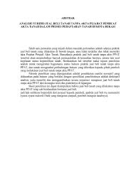 Menjual tanah berbeda dengan menjual rumah dalam berbagai cara. Top Pdf Analisis Tentang Jual Beli Tanah