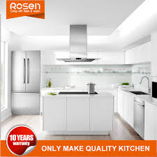 Working from top to bottom, apply the paint to the cabinet exterior across the grain, then tip it off with the grain. China High Pressure Updating Shiny Vinyl Laminate Frameless Kitchen Cabinets China Outdoor Kitchen Panel Furniture