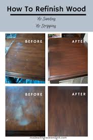 How To Easily Refinish Furniture Made With Grace And Grit No Sanding Or Stripping Refinish Wood Furniture Refinishing Furniture Staining Furniture