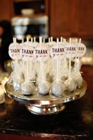 Thank You Tags On Cake Pops Bridal Shower Rustic Wedding Cake Pops Favors Simple Bridal Shower