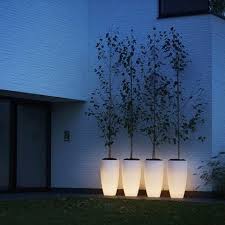 elho pure soft round high led light bloempot 40 cm bloempot tuinverlichting tuin