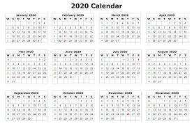 2020 One Page Calendar Printable Calendar 2020 12 Month Calendar Printable Printable Calendar Design Calendar Template