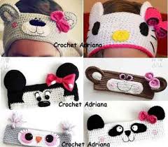 Gorribandas Personajes Tejidos Crochet 16507 Mlm20121662468 072014 O Jpg 500 438 Bandanas De Croche Trico E Croche Tiara De Croche