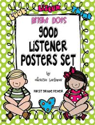 First Grade Fever By Christie I Can Be A Good Listener