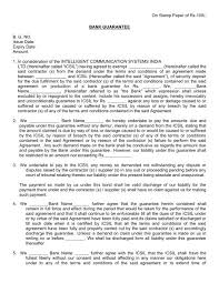 In other words, if the debtor fails to settle a debt, the bank will cover it. Format Of Bank Guarantee For Vendor Registration Intelligent