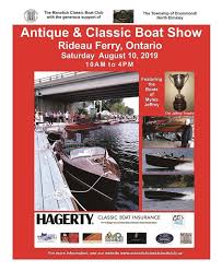 For the 18 mile trek to my. Save The Date Classic Boat Show On August 10th Big Rideau Lake Association
