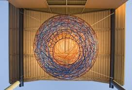 Woven Suspended Basket Fabric Structure Thread Art Textile Art