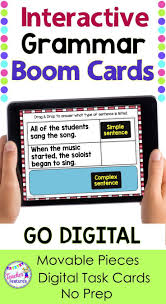 Boom Cards Distance Learning Ela Grammar By Teacher Features Reading Vocabulary Teacher Features Distance Learning