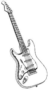 Guitar Coloring Page Guitar Sketch Guitar Drawing Coloring Pages
