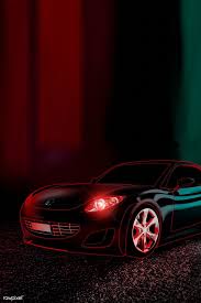 Red Neon Sports Car Design Premium Image By Rawpixel Com Nap Mercedesbenzclassiccars Sports Car Neon Car Car Design