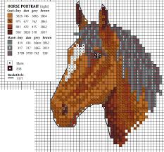 free cross stitch chart horse portrait sewandso