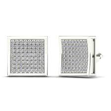 You have no items in your shopping cart. Aalilly Men S 14k White Gold 3 8ct Tdw Diamond Square Stud Earrings H I I1 I2 On Sale Overstock 24237917