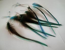 Feather hair extensions, 100% real rooster feathers and bead loop kit, 20 long thin pink, purple turquoise ombre tie dye loose individual feathers 20 omb. Feather Hair Extensions Black Natural Badger Hackle Feathers