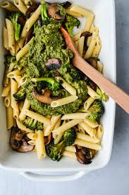 Easy Baked Pesto Pasta Vegetarian Recipe Walder Wellness Dietitian Recipe Healthy Pasta Recipes Vegetarian Recipes Easy Vegetarian Casserole Healthy