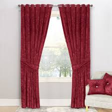 John lewis cotton rib lined eyelet curtains cherry red drop 137 cm x 228 cm wide. Buy Red Eyelet Velvet Curtains Pair At Very Low Price Moonlight Bedding